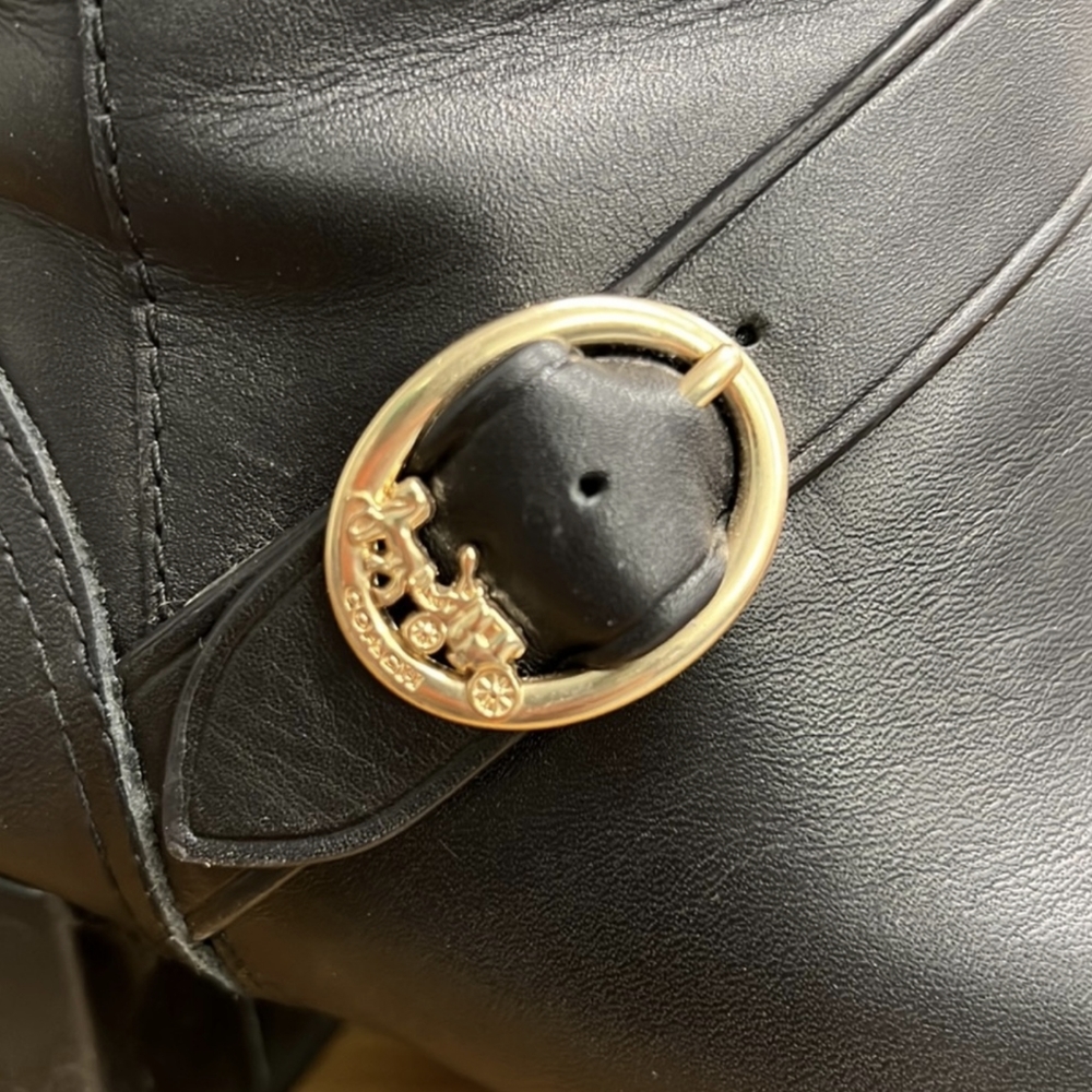 Coach Size 8 Leather Ankle Booties - Picture 2 of 6